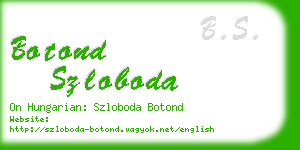 botond szloboda business card
